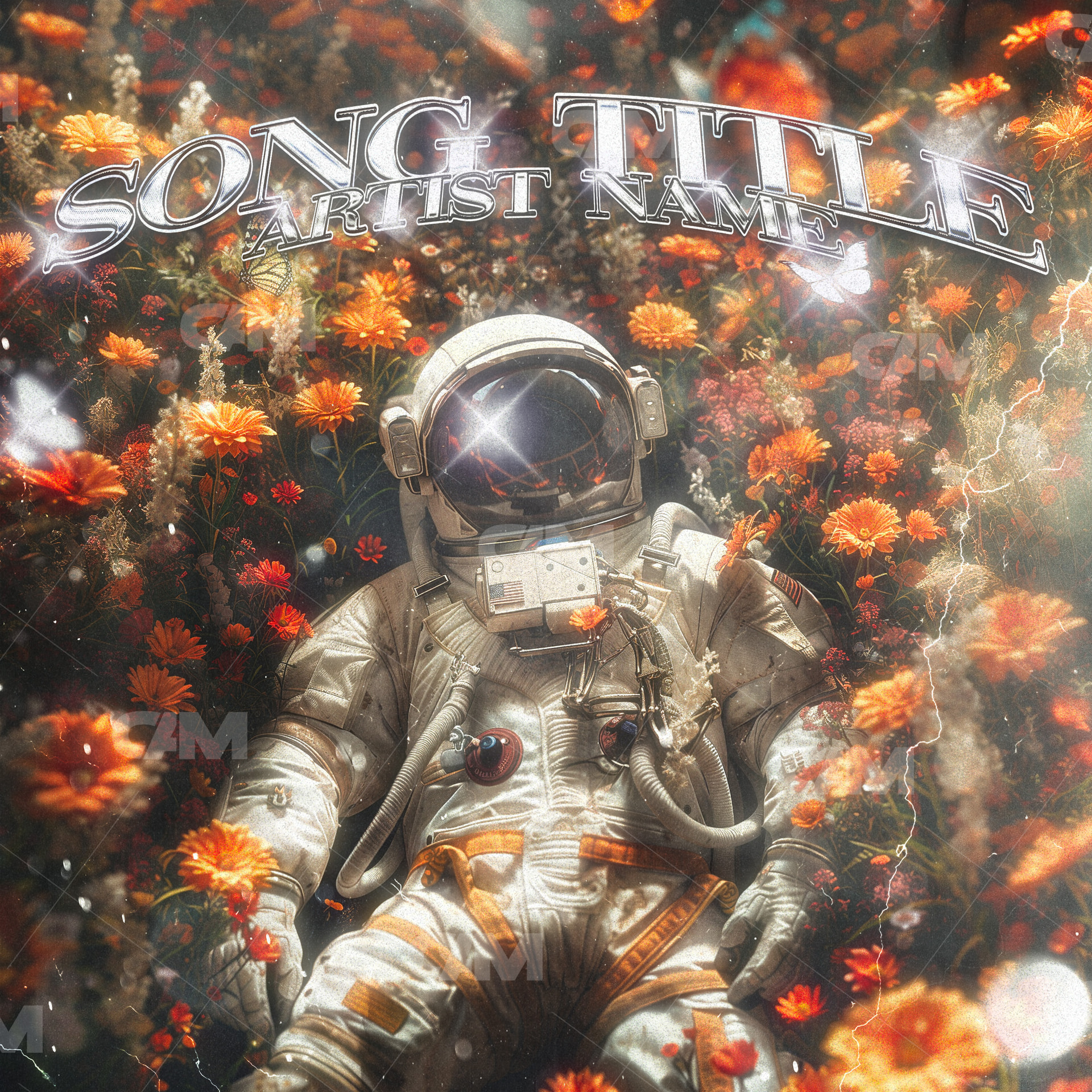 Astronaut With Flowers
