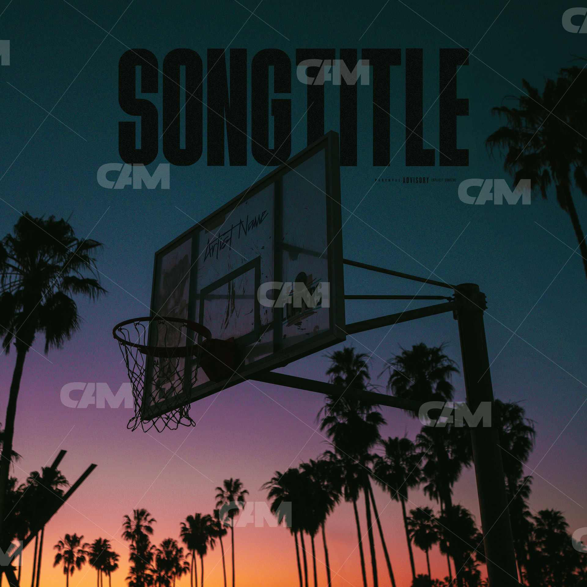 Basketball Sunset