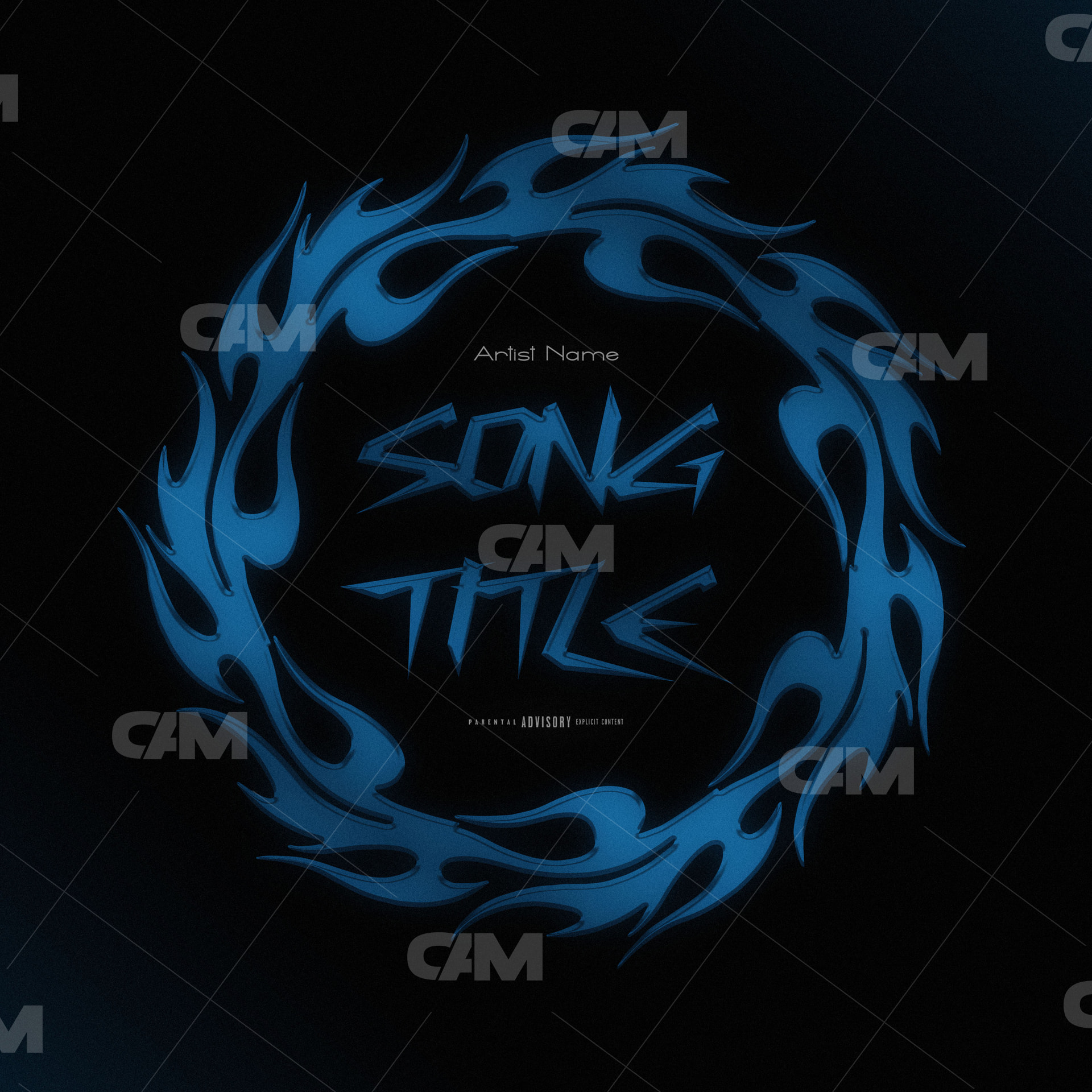 Bleu Fire Typo