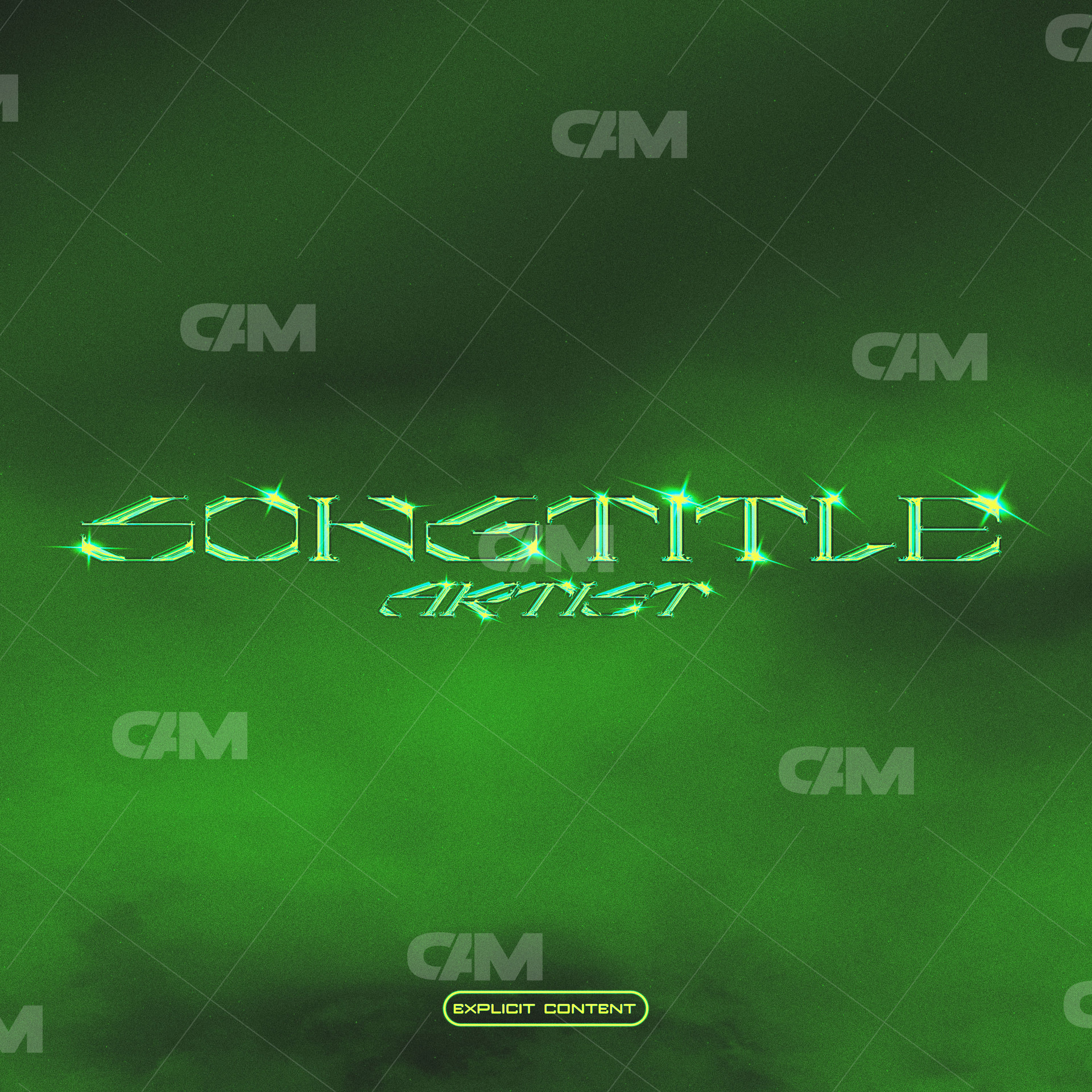 Lime Shiny Typography