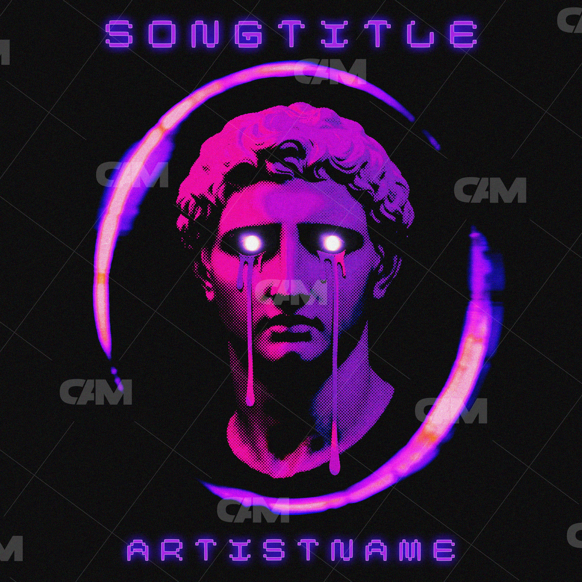 Neon Statue