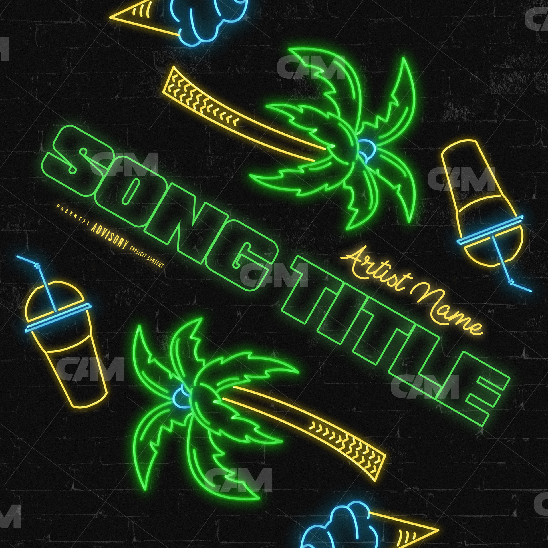 Summer Neon Typo