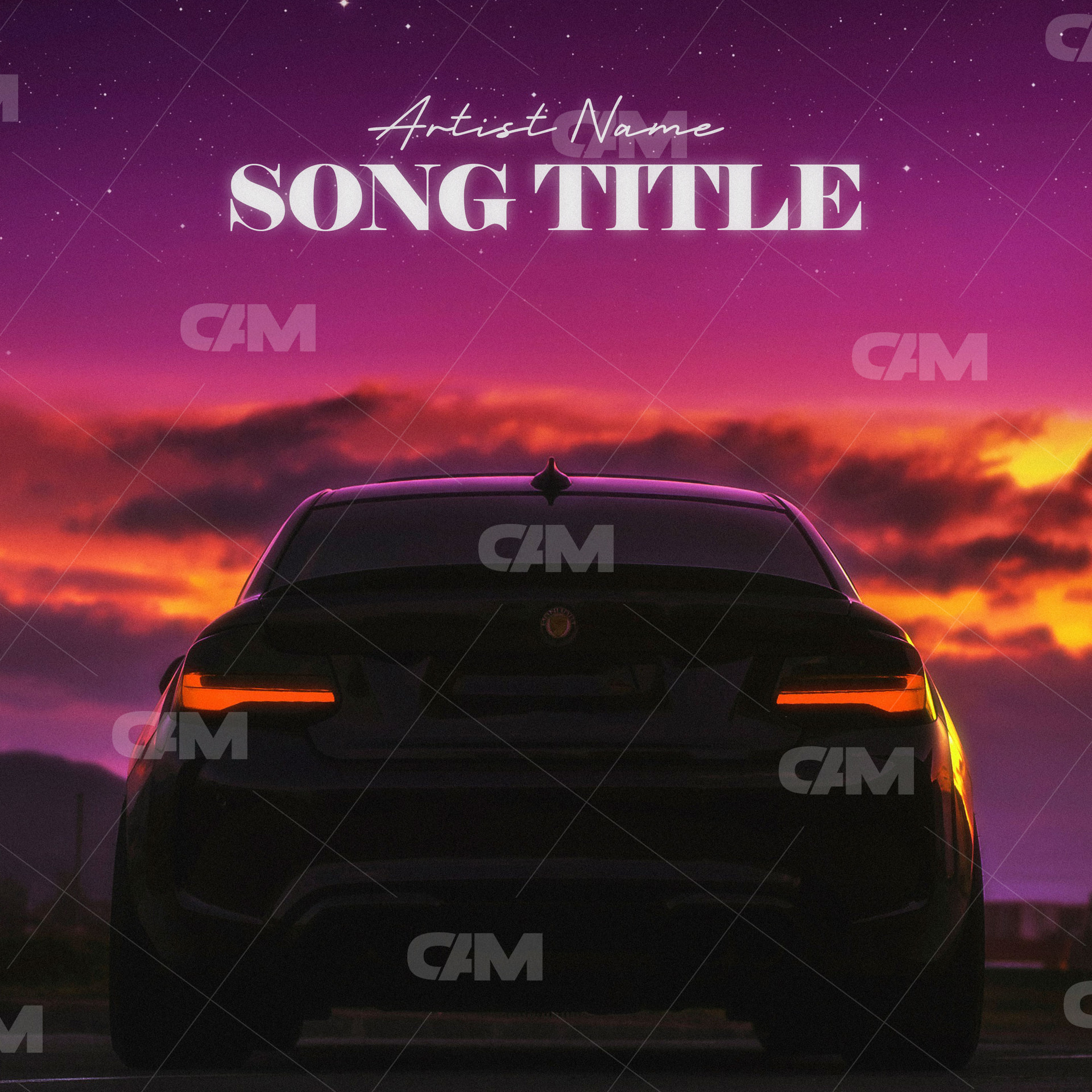 Sunset & Car