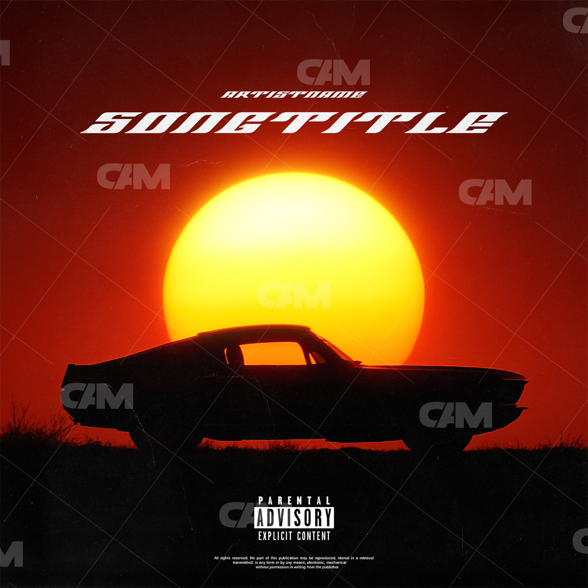 Sunset Mustang
